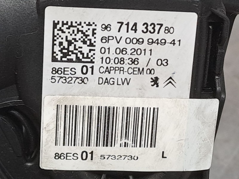 Recambio de potenciometro pedal para peugeot 308 sw  | 0.08 - ...  | 0.08 - ... referencia OEM IAM 9671433780 6PV00994941 
