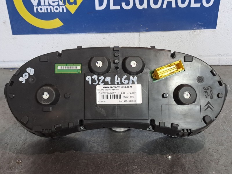 Recambio de cuadro instrumentos para peugeot 308 sw  | 0.08 - ...  | 0.08 - ... referencia OEM IAM 9674994880 503001550138 
