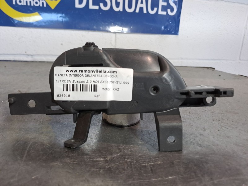 Recambio de maneta interior delantera derecha para citroen evasion 2.0 hdi exclusive referencia OEM IAM   