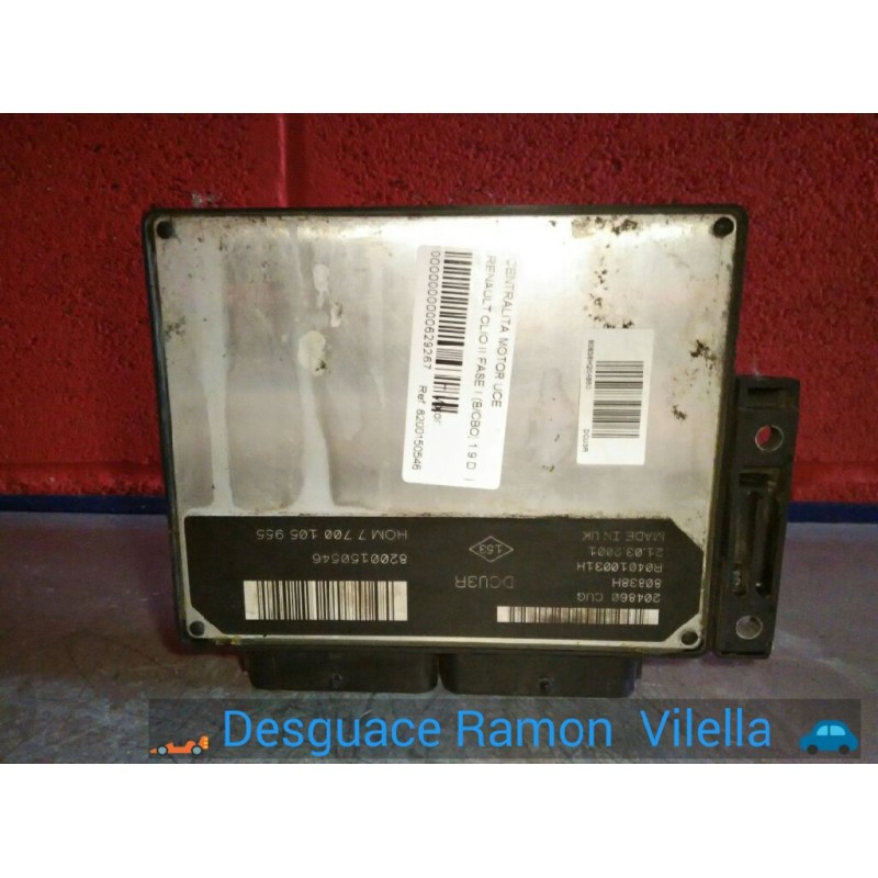 Recambio de centralita motor uce para renault clio ii fase i (b/cbo) 1.9 d | 0.98 - ... 1.9 d | 0.98 - ... referencia OEM IAM 82