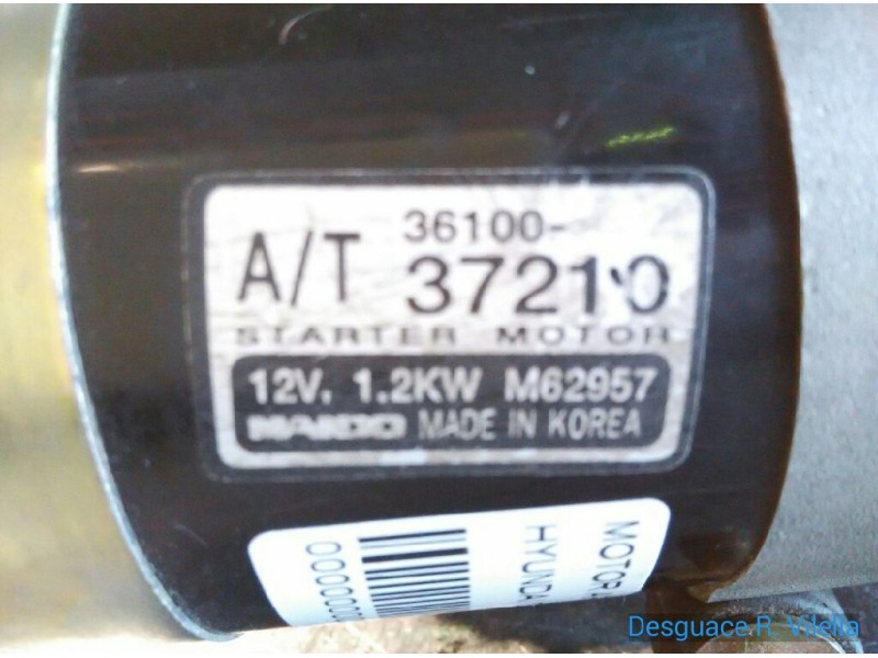 Recambio de motor arranque para hyundai coupe (gk) 2.7 v6 cat | 0.02 - 0.10 2.7 v6 cat | 0.02 - 0.10 referencia OEM IAM 36100372