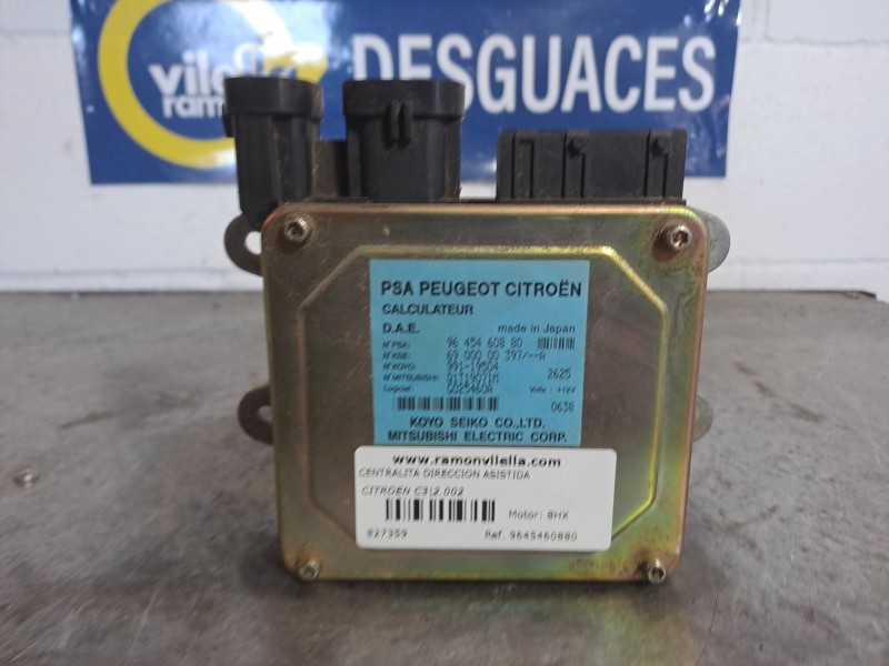 Recambio de centralita direccion asistida para citroen c3 1.4 hdi sx referencia OEM IAM 9645460880   Recambio de centralita direccion asistida para citroen c3 1.4 hdi sx referencia OEM IAM 9645460880