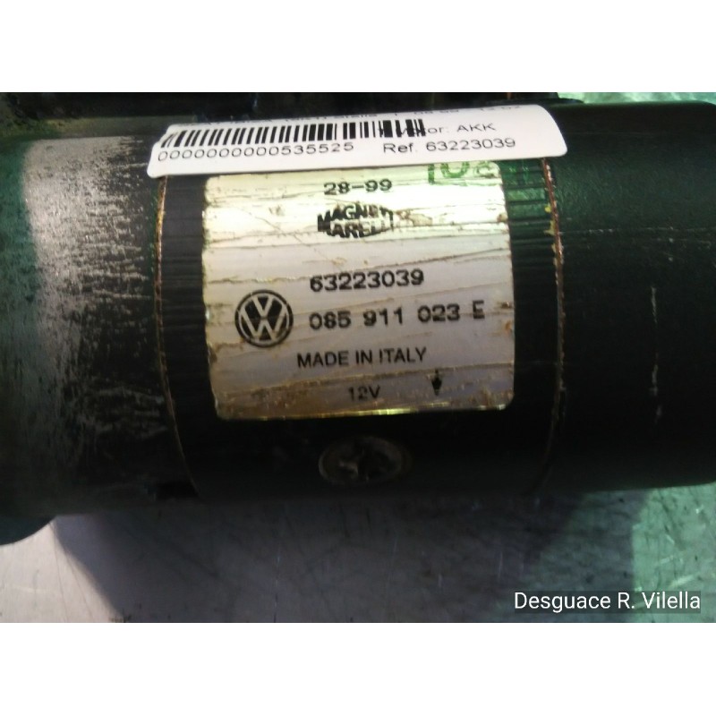 Recambio de motor arranque para seat ibiza (6k1) stella | 08.99 - 12.02 ibiza (6k1) stella | 08.99 - 12.02 referencia OEM IAM 63