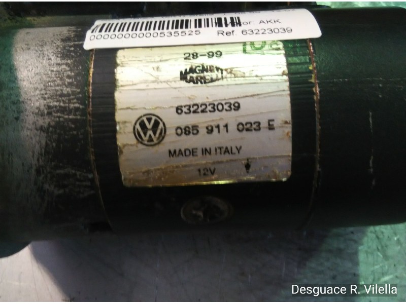 Recambio de motor arranque para seat ibiza (6k1) stella | 08.99 - 12.02 ibiza (6k1) stella | 08.99 - 12.02 referencia OEM IAM 63