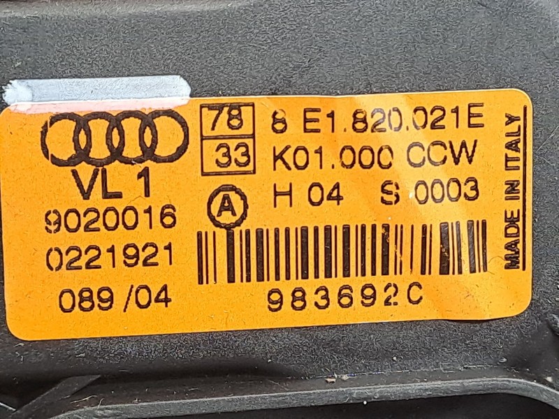 Recambio de motor calefaccion para audi a4 berlina (8e) 1.9 tdi referencia OEM IAM 8E1820021E 9020016  Recambio de motor calefaccion para audi a4 berlina (8e) 1.9 tdi referencia OEM IAM 8E1820021E 9020016