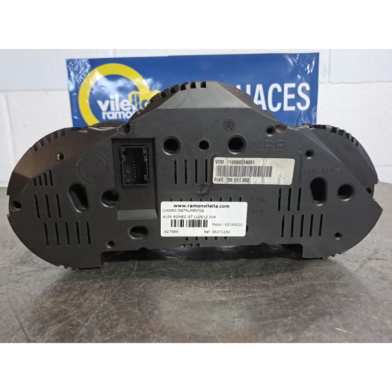 Recambio de cuadro instrumentos para alfa romeo gt (125) 1.9 jtd 16v 150/ distinctive referencia OEM IAM 56071292 110080304091 