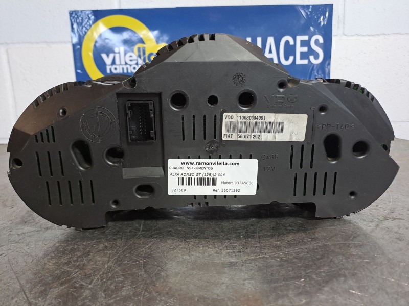 Recambio de cuadro instrumentos para alfa romeo gt (125) 1.9 jtd 16v 150/ distinctive referencia OEM IAM 56071292 110080304091 