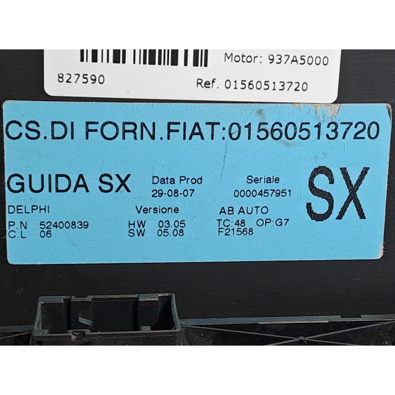 Recambio de mando climatizador para alfa romeo gt (125) 1.9 jtd 16v 150/ distinctive referencia OEM IAM 01560513720  