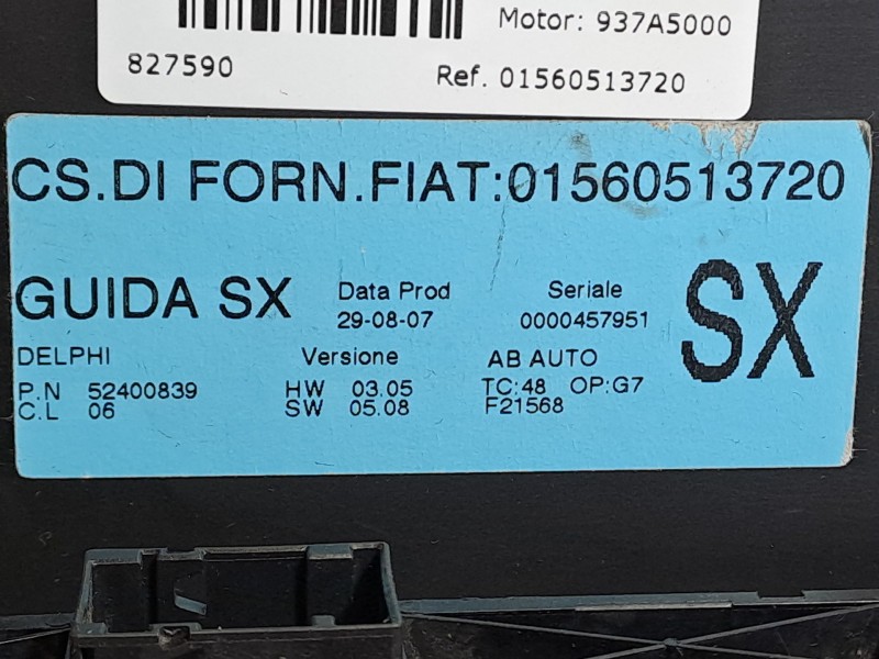 Recambio de mando climatizador para alfa romeo gt (125) 1.9 jtd 16v 150/ distinctive referencia OEM IAM 01560513720  