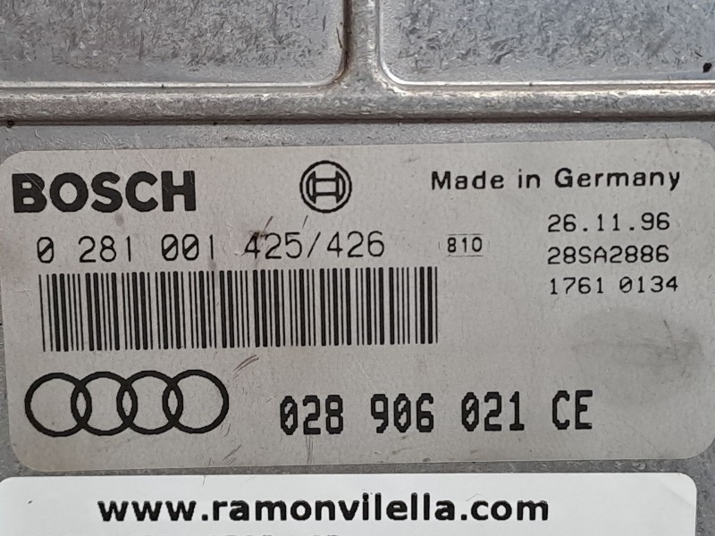 Recambio de centralita motor uce para audi a4 1.9 tdi referencia OEM IAM 0281001425 028906021CE  Recambio de centralita motor uce para audi a4 1.9 tdi referencia OEM IAM 0281001425 028906021CE