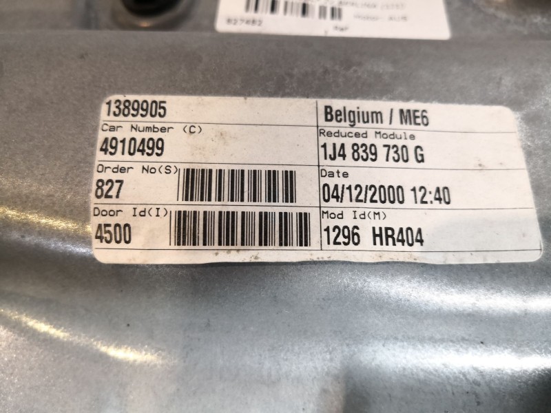 Recambio de elevalunas trasero derecho para volkswagen golf iv berlina (1j1) básico | 05.99 - ... referencia OEM IAM    Recambio de elevalunas trasero derecho para volkswagen golf iv berlina (1j1) básico | 05.99 - ... referencia OEM IAM