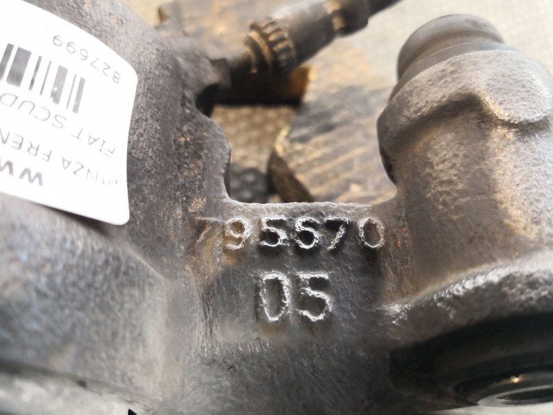 Recambio de pinza freno delantera derecha para fiat scudo (222)  | 0.95 - ...  | 0.95 - ... referencia OEM IAM 795670  