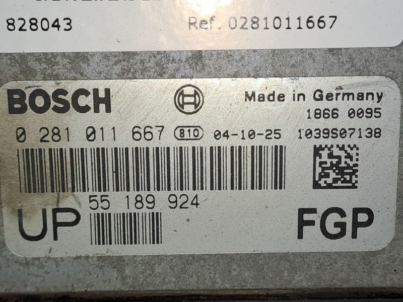 Recambio de centralita motor uce para opel astra h berlina 1.9 cdti | 0.04 - 0.07 1.9 cdti | 0.04 - 0.07 referencia OEM IAM 0281