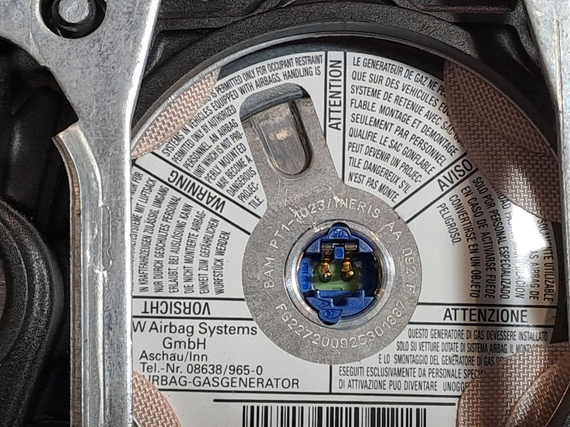 Recambio de airbag delantero izquierdo para citroen c3 1.4 audace referencia OEM IAM 96380009VD  