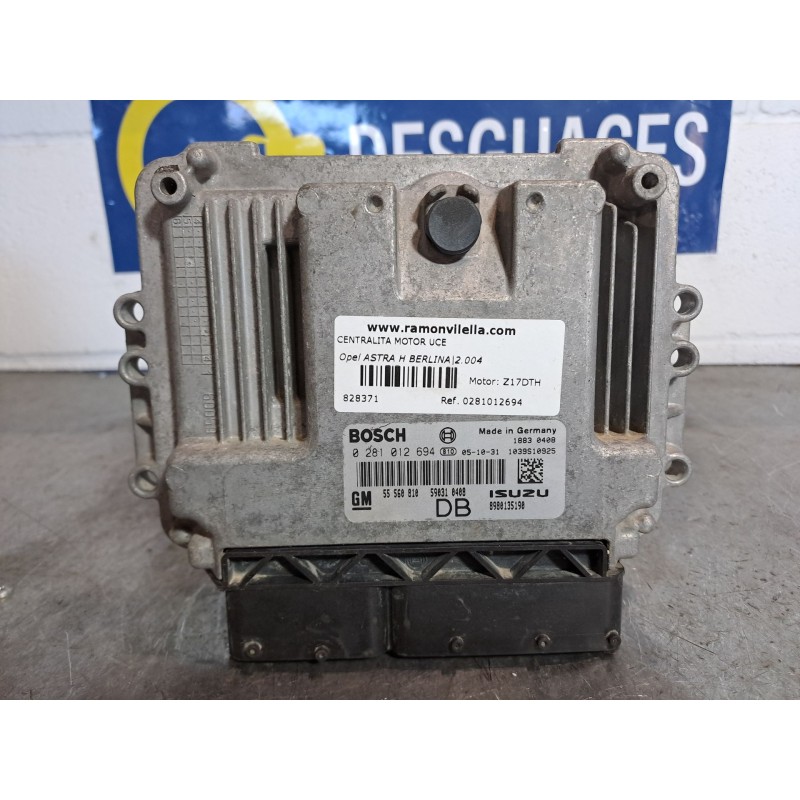 Recambio de centralita motor uce para opel astra h berlina referencia OEM IAM 0281012694 55560810 