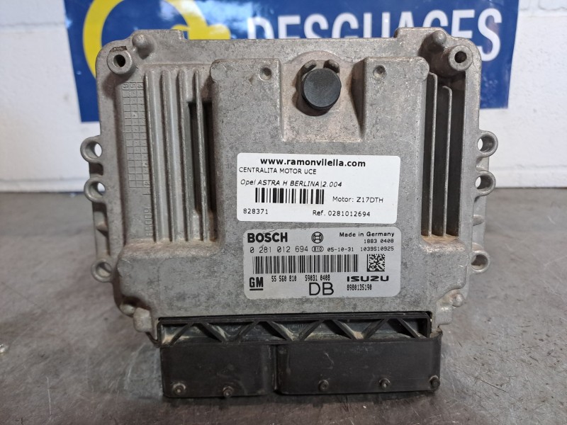 Recambio de centralita motor uce para opel astra h berlina referencia OEM IAM 0281012694 55560810 