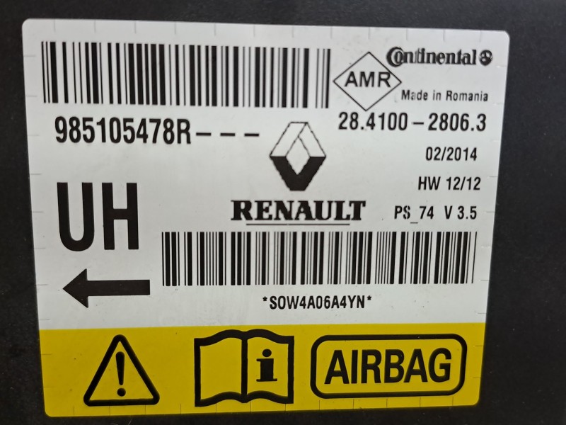 Recambio de centralita airbag para renault megane iii sport tourer business referencia OEM IAM 985105478R 28410028063 