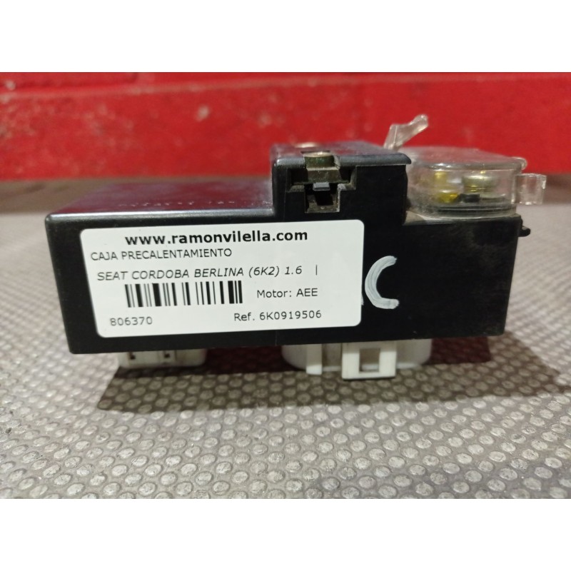 Recambio de caja precalentamiento para seat cordoba berlina (6k2) 1.6 | 0.93 - ... 1.6 | 0.93 - ... referencia OEM IAM 6K0919506