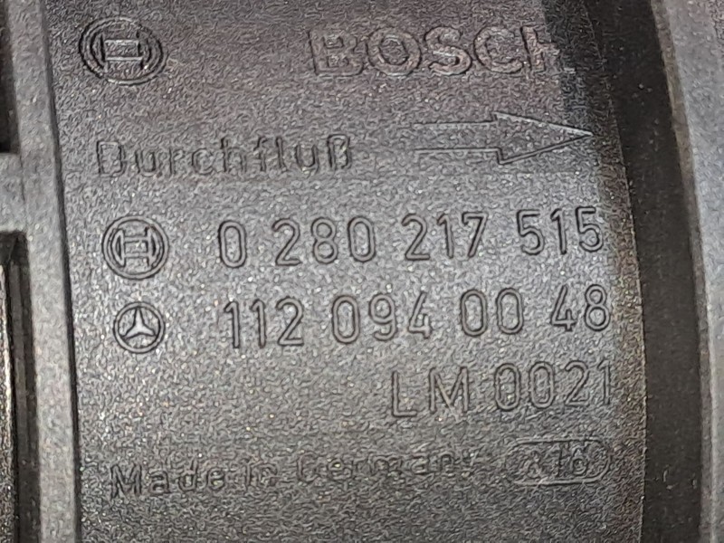 Recambio de caudalimetro para mercedes clase e (w211) berlina 2.6 cat referencia OEM IAM 0280217515   Recambio de caudalimetro para mercedes clase e (w211) berlina 2.6 cat referencia OEM IAM 0280217515