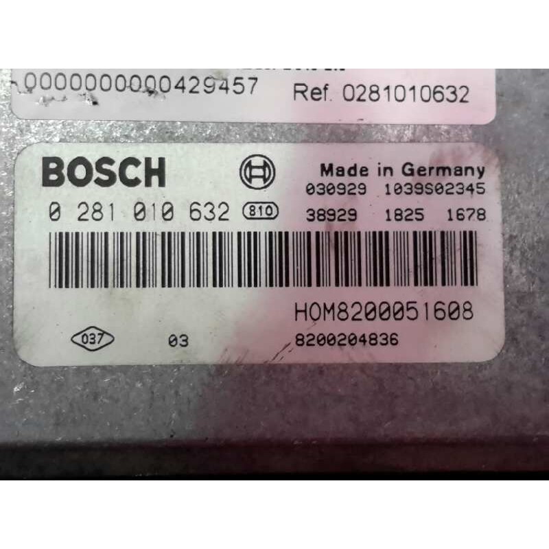 Recambio de centralita motor uce para opel vivaro furgón 2.9t largo | 01.01 - 12.06 furgón 2.9t largo | 01.01 - 12.06 referencia