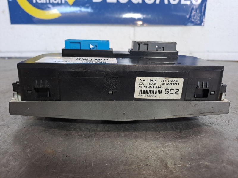 Recambio de mando climatizador para opel astra h berlina referencia OEM IAM 13122963  