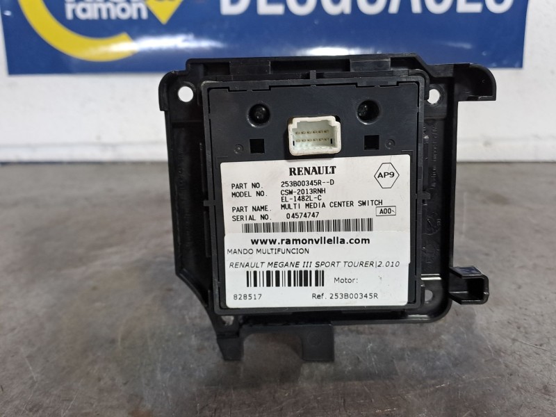 Recambio de mando multifuncion para renault megane iii sport tourer business referencia OEM IAM 253B00345R 04574747 