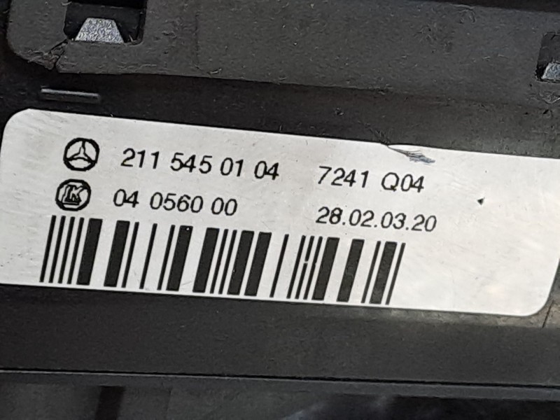 Recambio de mando luces para mercedes clase e (w211) berlina 2.6 cat referencia OEM IAM 2115450104 04056000  Recambio de mando luces para mercedes clase e (w211) berlina 2.6 cat referencia OEM IAM 2115450104 04056000