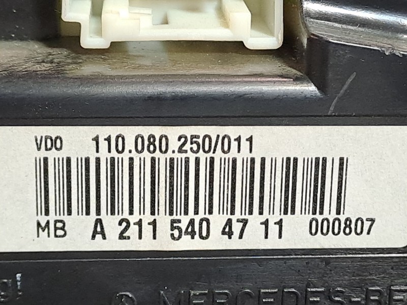 Recambio de cuadro instrumentos para mercedes clase e (w211) berlina 2.6 cat referencia OEM IAM A2115404711 11008025011  Recambio de cuadro instrumentos para mercedes clase e (w211) berlina 2.6 cat referencia OEM IAM A2115404711 11008025011