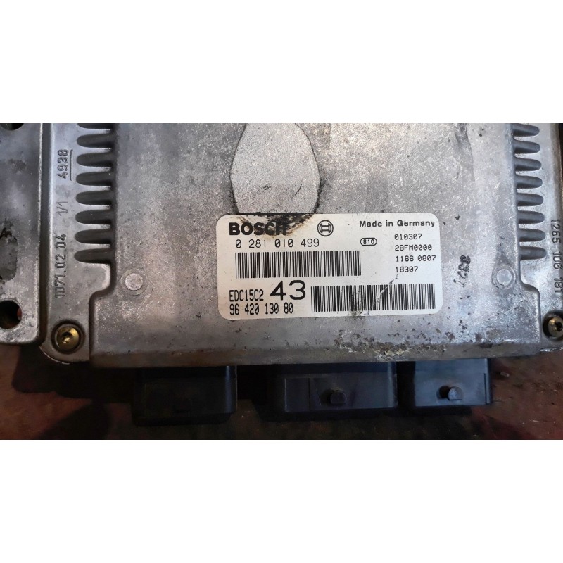 Recambio de centralita motor uce para citroen xsara break 2.0 hdi exclusive (66kw) referencia OEM IAM 0281010499 9642013080 