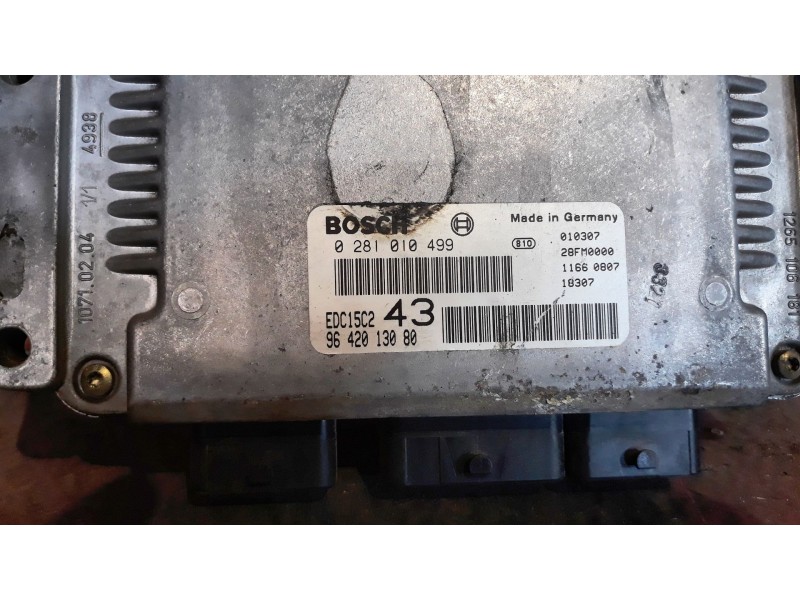 Recambio de centralita motor uce para citroen xsara break 2.0 hdi exclusive (66kw) referencia OEM IAM 0281010499 9642013080 