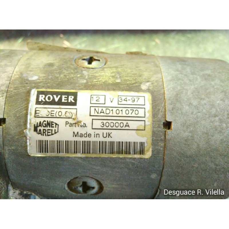 Recambio de motor arranque para mg rover serie 400 (rt) 416 si (4-ptas.) | 09.95 - 12.99 416 si (4-ptas.) | 09.95 - 12.99 refere