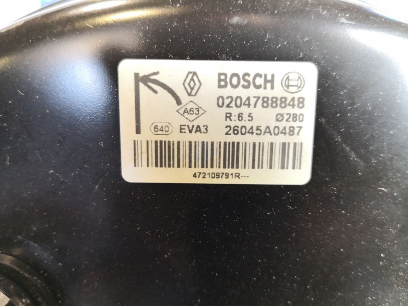 Recambio de servofreno para renault kangoo dynamique referencia OEM IAM 0204788848  