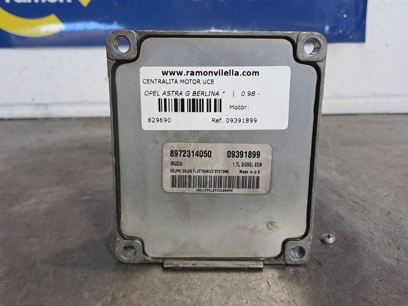 Recambio de centralita motor uce para opel astra g berlina  | 0.98 - 0.04  | 0.98 - 0.04 referencia OEM IAM 09391899 8972314050 