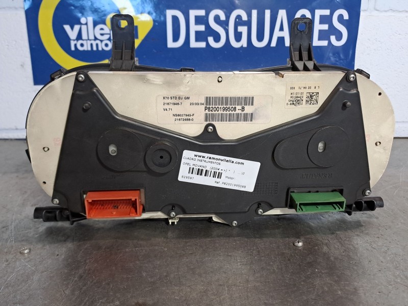 Recambio de cuadro instrumentos para opel movano (2004 =>)  | ... movano (2004 =>)  | ... referencia OEM IAM P8200199508B 216719 Recambio de cuadro instrumentos para opel movano (2004 =>)  | ... movano (2004 =>)  | ... referencia OEM IAM P8200199508B 216719