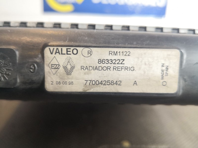 Recambio de radiador agua para renault megane classic rn 1.6e referencia OEM IAM    Recambio de radiador agua para renault megane classic rn 1.6e referencia OEM IAM