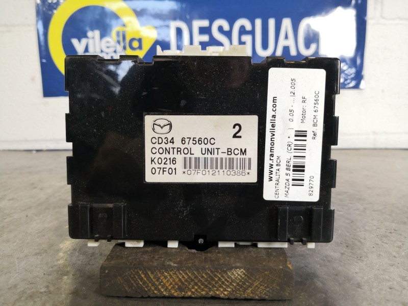 Recambio de centralita bcm para mazda 5 berl. (cr)  | 0.05 - ...  | 0.05 - ... referencia OEM IAM BCM67560C   Recambio de centralita bcm para mazda 5 berl. (cr)  | 0.05 - ...  | 0.05 - ... referencia OEM IAM BCM67560C