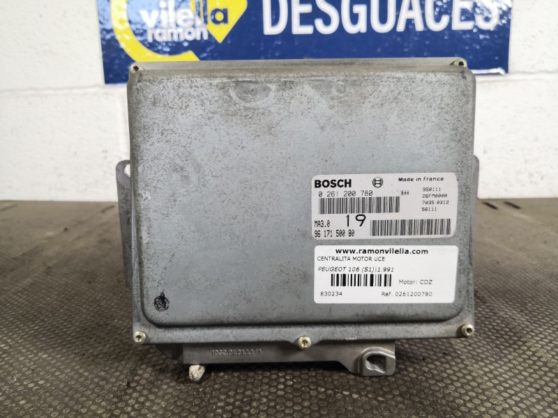 Recambio de centralita motor uce para peugeot 106 (s1) 1.0 referencia OEM IAM 0261200780 9617150080  Recambio de centralita motor uce para peugeot 106 (s1) 1.0 referencia OEM IAM 0261200780 9617150080