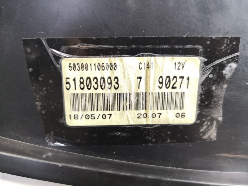 Recambio de cuadro instrumentos para fiat punto 1.3 multijet 16v 90 dynamic referencia OEM IAM 51803093 503001106009  Recambio de cuadro instrumentos para fiat punto 1.3 multijet 16v 90 dynamic referencia OEM IAM 51803093 503001106009