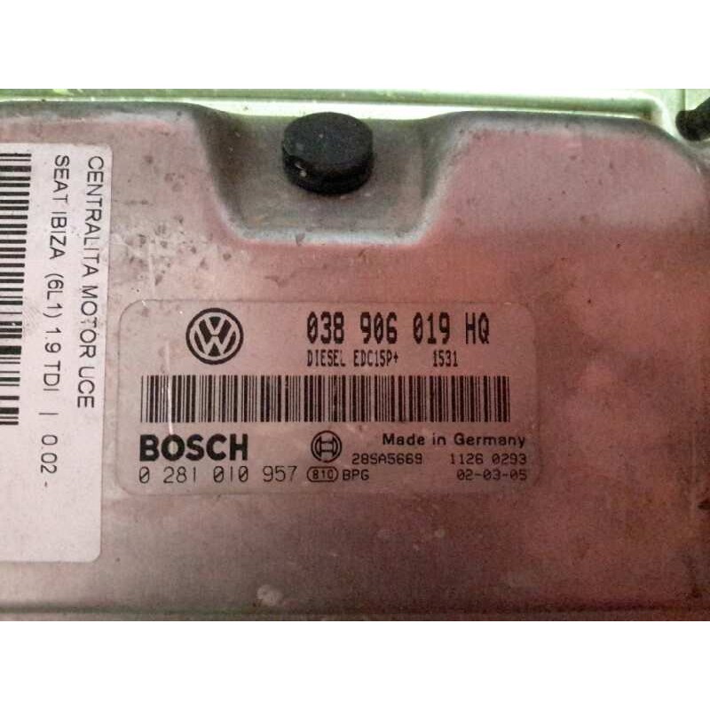 Recambio de centralita motor uce para seat ibiza (6l1) 1.9 tdi | 0.02 - ... ibiza (6l1) 1.9 tdi | 0.02 - ... referencia OEM IAM 