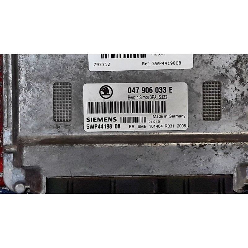 Recambio de centralita motor uce para skoda fabia (6y2/6y3)  | 0.00 - 0.07  | 0.00 - 0.07 referencia OEM IAM 5WP4419808 04790603