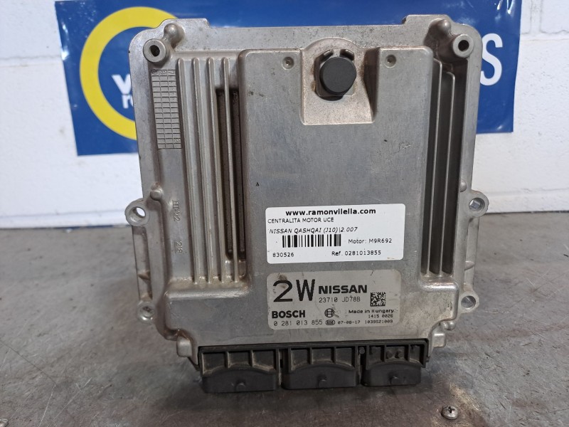 Recambio de centralita motor uce para nissan qashqai (j10) acenta referencia OEM IAM 0281013855   Recambio de centralita motor uce para nissan qashqai (j10) acenta referencia OEM IAM 0281013855