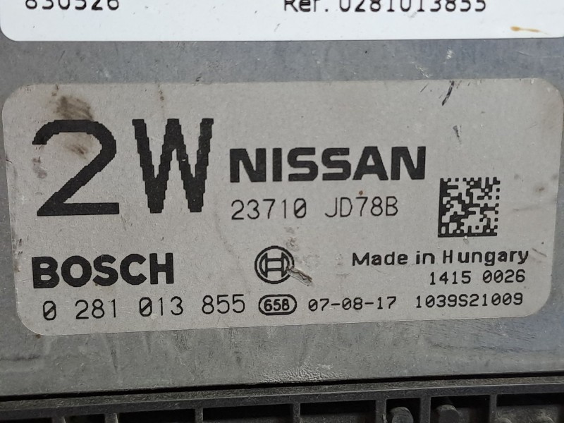 Recambio de centralita motor uce para nissan qashqai (j10) acenta referencia OEM IAM 0281013855   Recambio de centralita motor uce para nissan qashqai (j10) acenta referencia OEM IAM 0281013855