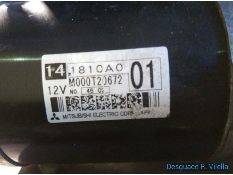 Recambio de motor arranque para mitsubishi grandis (na0w) 2.4 instyle | 03.06 - 12.07 2.4 instyle | 03.06 - 12.07 referencia OEM