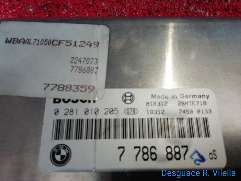 Recambio de centralita motor uce para bmw serie 3 berlina (e46) 320d | 04.98 - 12.01 320d | 04.98 - 12.01 referencia OEM IAM 028