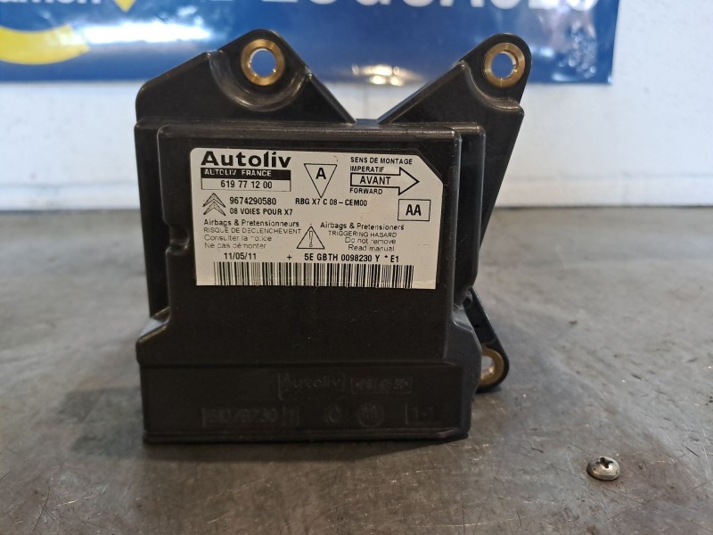 Recambio de centralita airbag para citroen c5 berlina business referencia OEM IAM 619771200   Recambio de centralita airbag para citroen c5 berlina business referencia OEM IAM 619771200