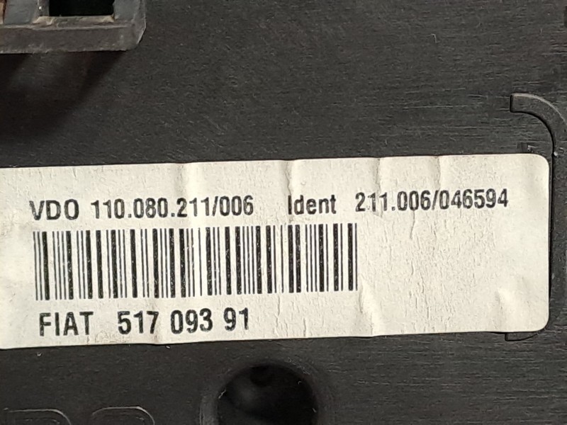 Recambio de cuadro instrumentos para lancia ypsilon (101)  | 0.03 - ...  | 0.03 - ... referencia OEM IAM 51709391   Recambio de cuadro instrumentos para lancia ypsilon (101)  | 0.03 - ...  | 0.03 - ... referencia OEM IAM 51709391