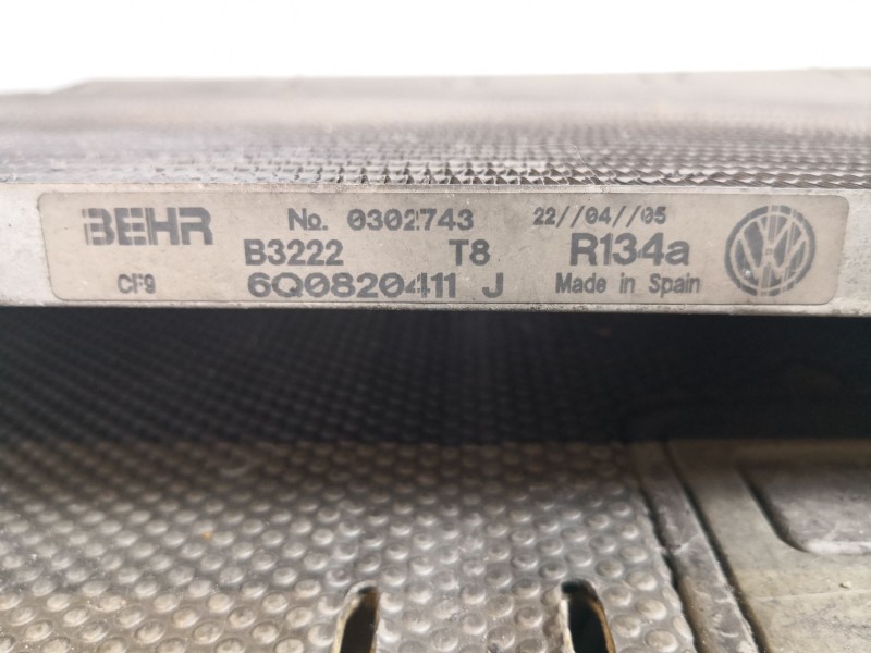 Recambio de condensador radiador aire acondicionado para seat cordoba berlina (6l2) 1.9 tdi | 0.02 - 0.09 1.9 tdi | 0.02 - 0.09 