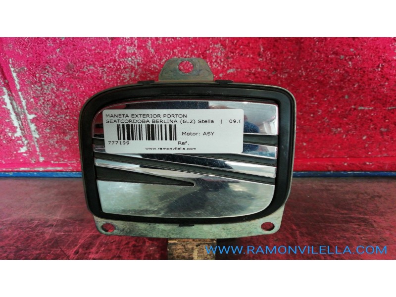 Recambio de maneta exterior porton para seat cordoba berlina (6l2) stella | 09.02 - 12.04 stella | 09.02 - 12.04 referencia OEM 