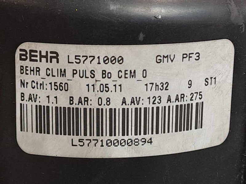 Recambio de motor calefaccion para citroen c5 berlina business referencia OEM IAM L5771000   Recambio de motor calefaccion para citroen c5 berlina business referencia OEM IAM L5771000