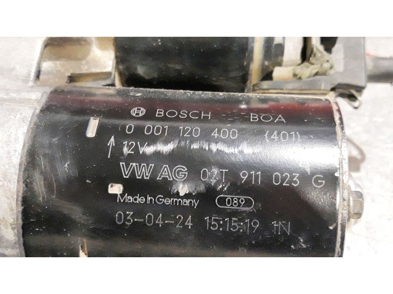 Recambio de motor arranque para volkswagen polo (9n1) 1.2 12v | 0.01 - ... 1.2 12v | 0.01 - ... referencia OEM IAM 0001120400 02